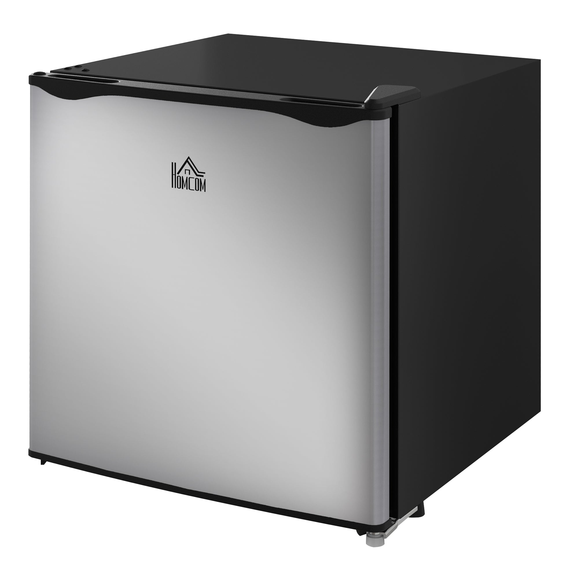 1.1 Cu. Ft. Mini Freezer, Compact Upright Freezer with Reversible Door, Removable Shelf, Adjustable Temperature, Silver