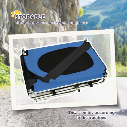 VarietyKart Dog Bike, Trailer Foldable Pet Cart, Bicycle Wagon, Cargo Carrier Attachment for Travelling w/ Safety Anchor