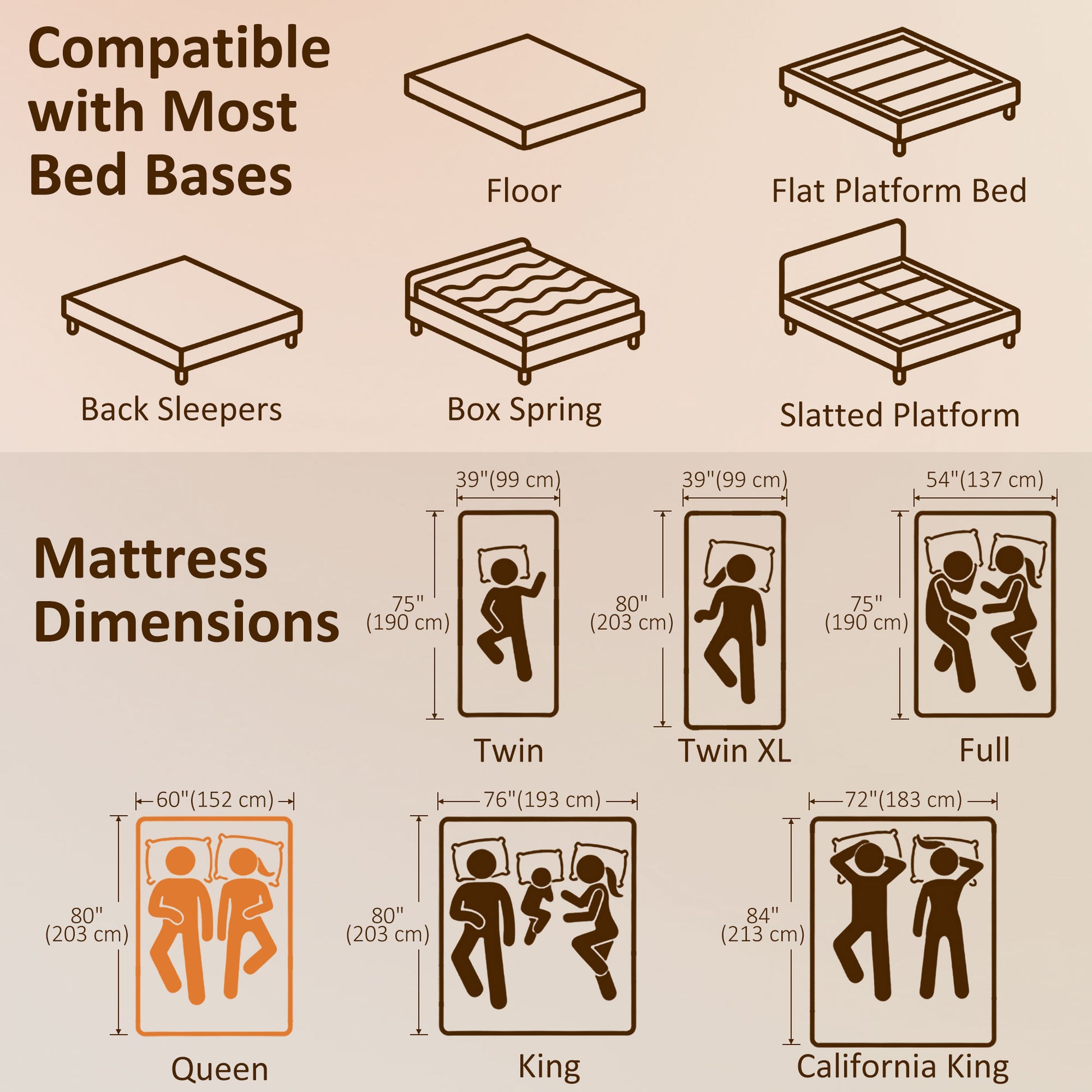 Queen Mattress 8 Inch Memory Foam Mattress in a Box, Pressure Relief & Lumbar Support, CertiPUR-US Certified Medium Firm