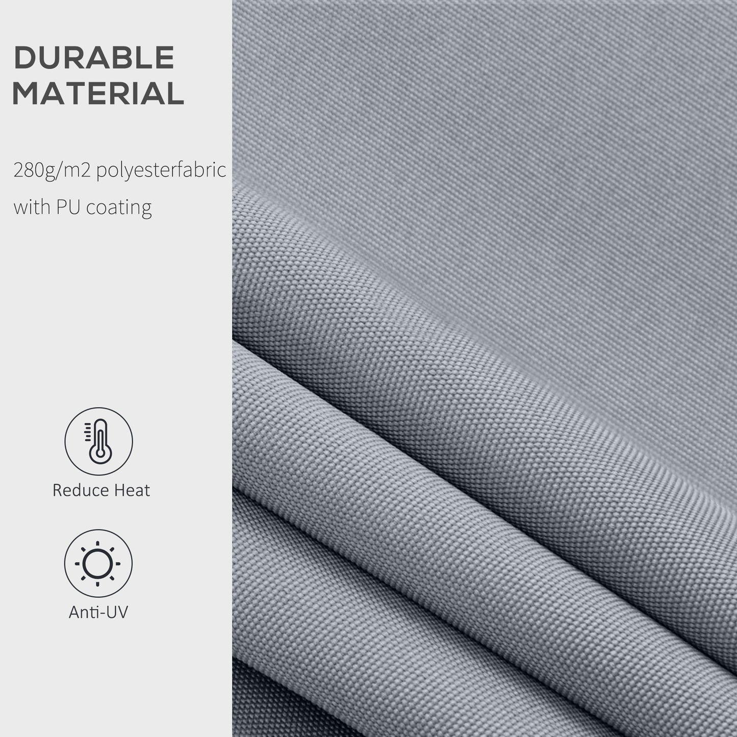8' x 7' Retractable Awning, Patio Awnings, Sunshade Shelter with 280 g/m² UV & Water-Resistant Fabric and Aluminum Frame