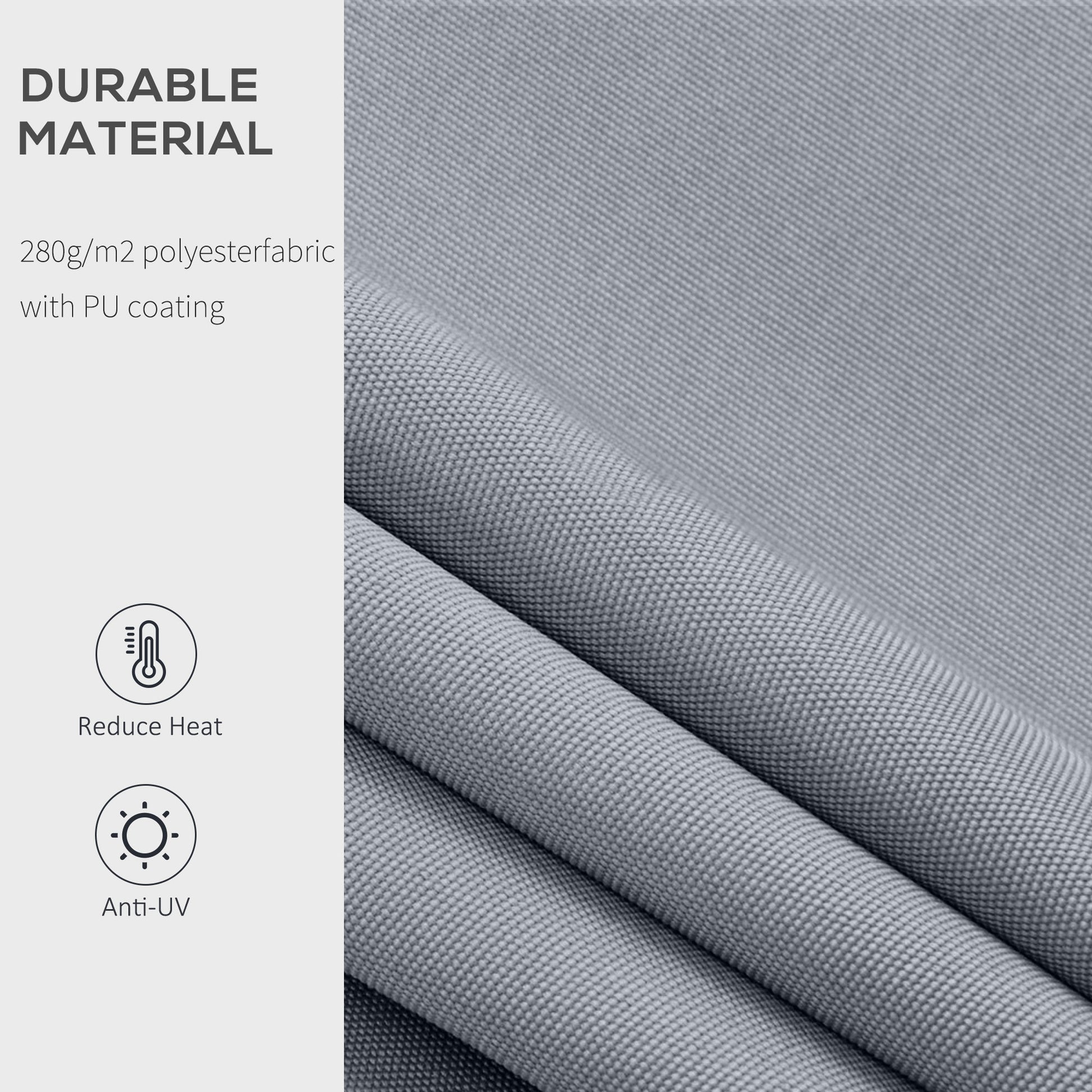 8' x 7' Retractable Awning, Patio Awnings, Sunshade Shelter with 280 g/m² UV & Water-Resistant Fabric and Aluminum Frame