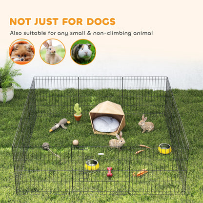 24inch Foldable Metal Exercise Pet Playpen Yard Dog Puppy Kennel Cage 12 Panels