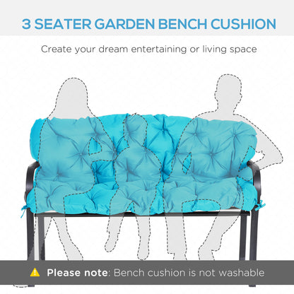 Porch Swing Cushion Garden Bench Cushion with Backrest, Non-Slip 3-Seater Soft Pad, Swing Chair Mat Replacement for Indo