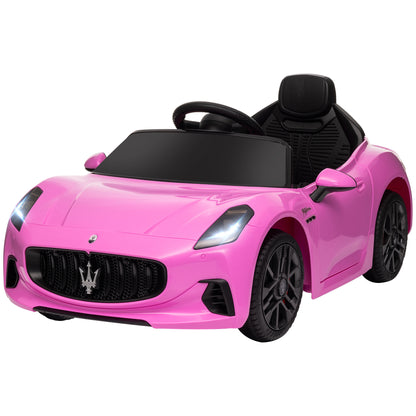 Qaba 12V Maserati Gran Turismo Licensed Kids Electric Car w/ Remote Control, Soft Start, LED Lights, Music, Horn, MP3, P