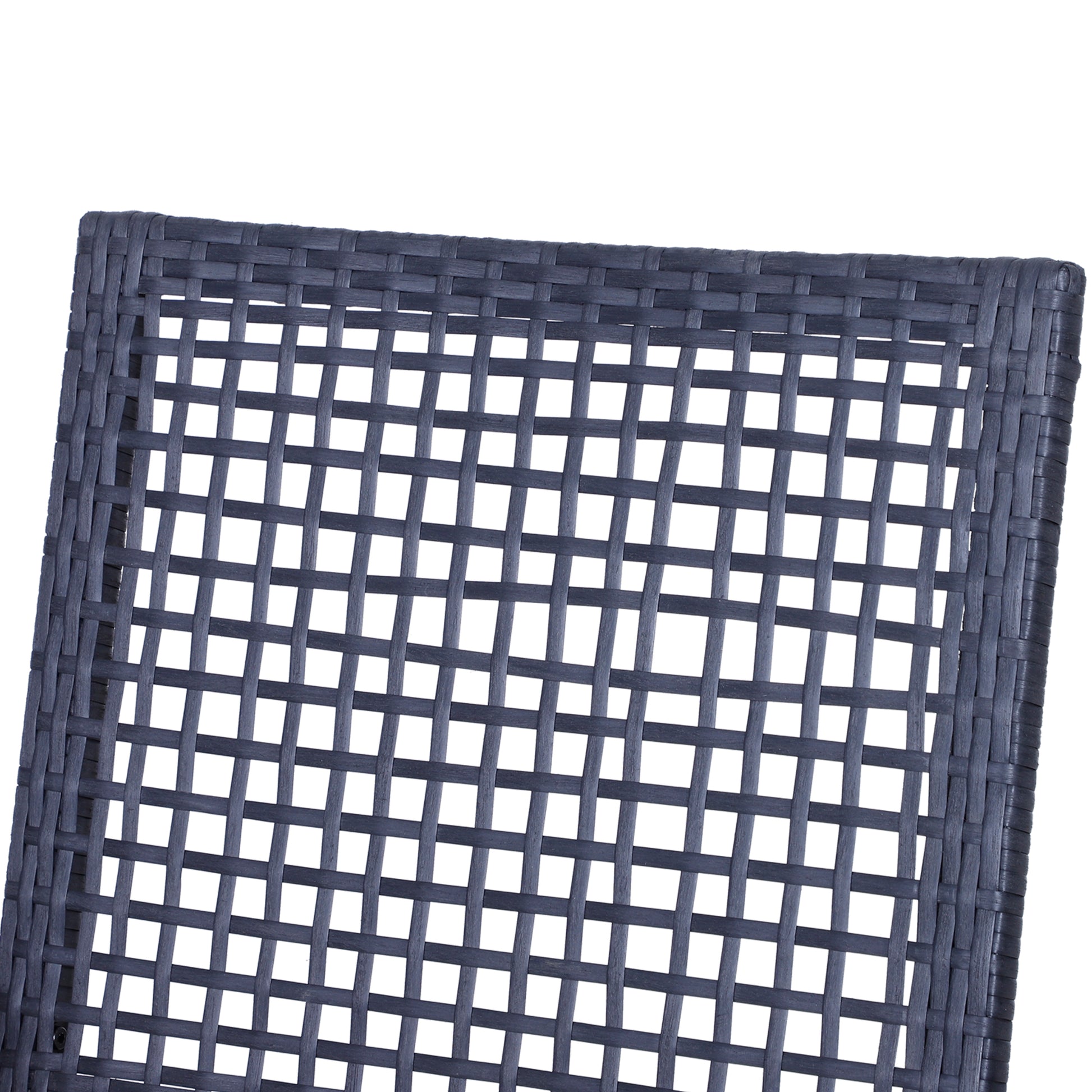 3 Pieces Outdoor Wicker Bar Set, Classic Bistro Bar Set Garden Rattan Style Patio Bar Table & High Chairs w/ Cushions Ho