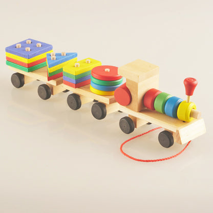 Wooden Train Educational Toy