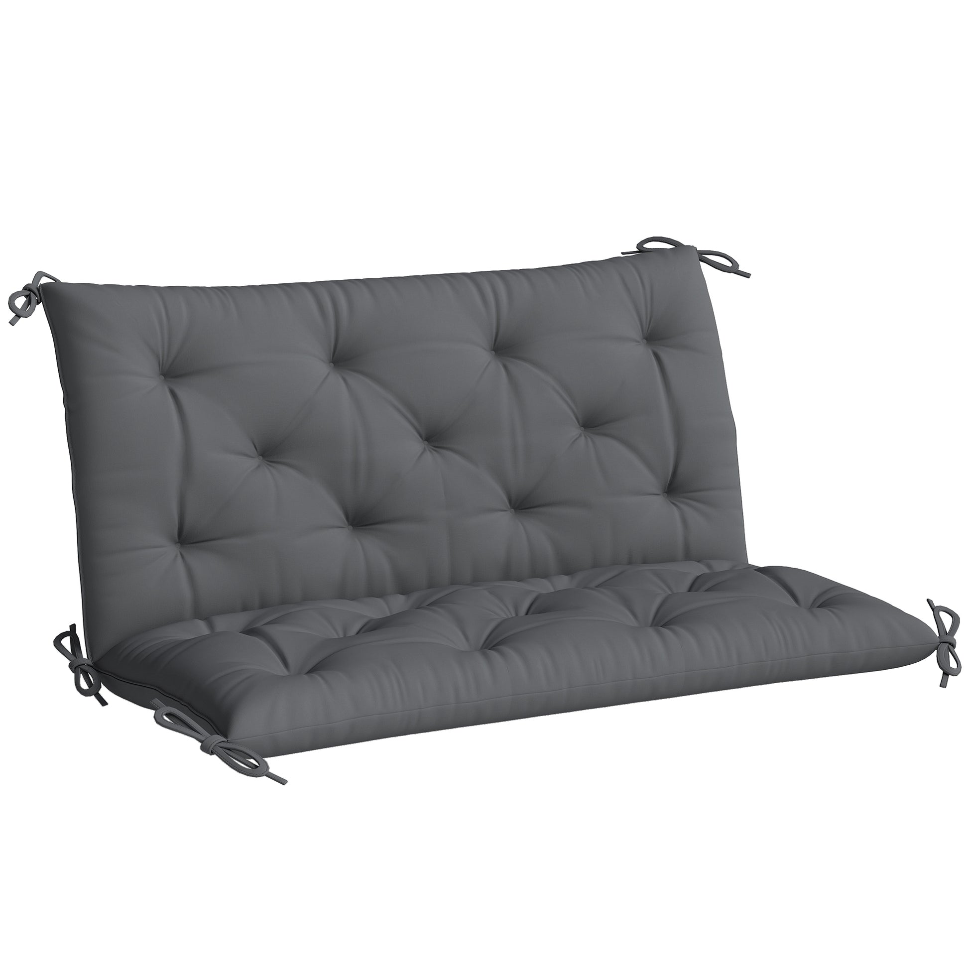 Porch Swing Cushion Garden Bench Cushion with Backrest, Non-Slip 2-seater Soft Pad, Swing Chair Mat Replacement for Indo