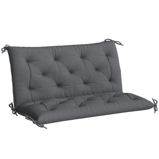 Porch Swing Cushion Garden Bench Cushion with Backrest, Non-Slip 2-seater Soft Pad, Swing Chair Mat Replacement for Indo