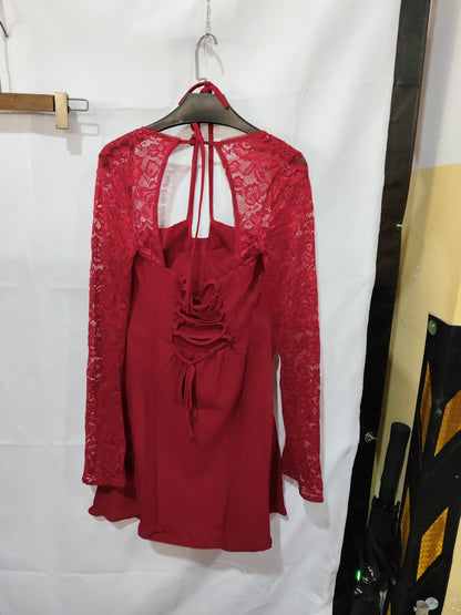 Y2K lace corset mini dress – product image 4