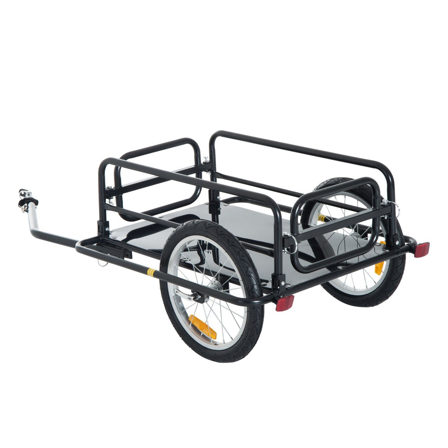 VarietyKart Folding Bicycle Cargo Trailer Wagon Utility Bike Cart Carrier Garden Patio Tool New