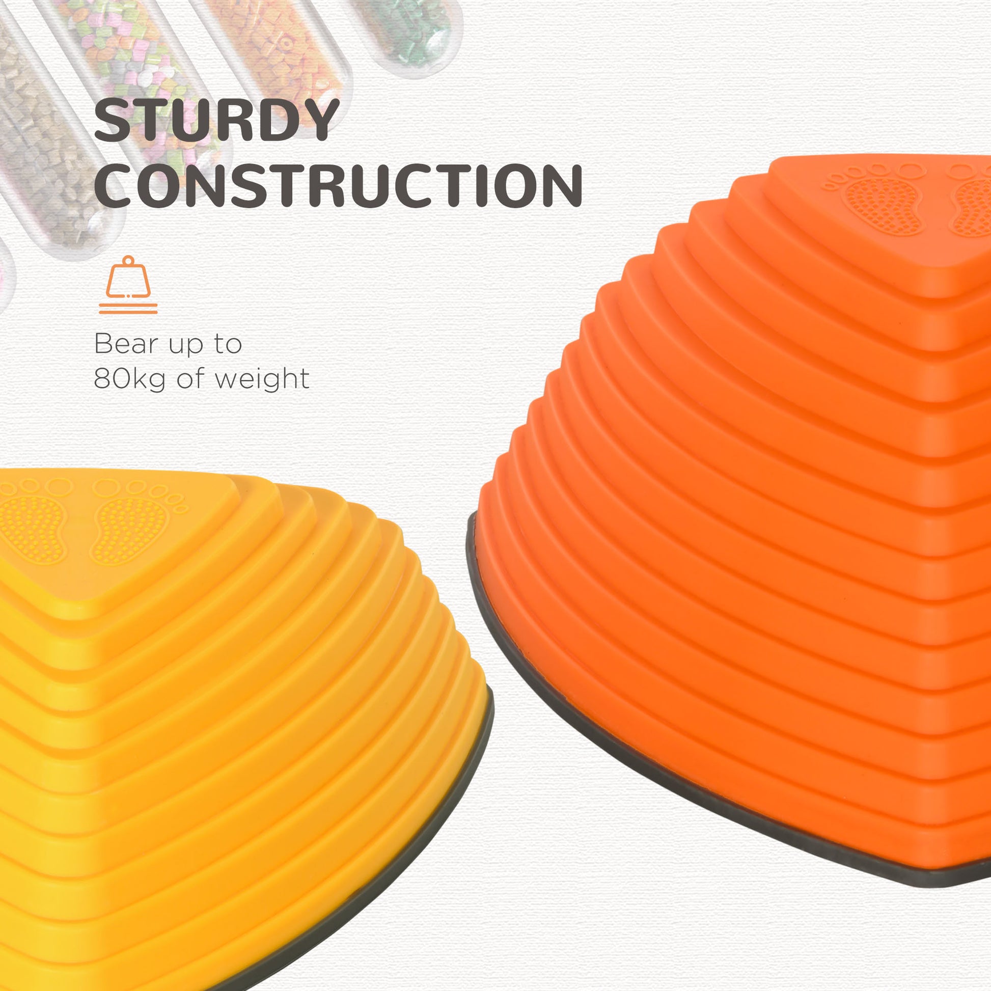 11 PCs Stepping Stones Kids with Non-slip Rubber, Stackable Balance Step Stones for Obstacle Course Sensory Play, Outdoo