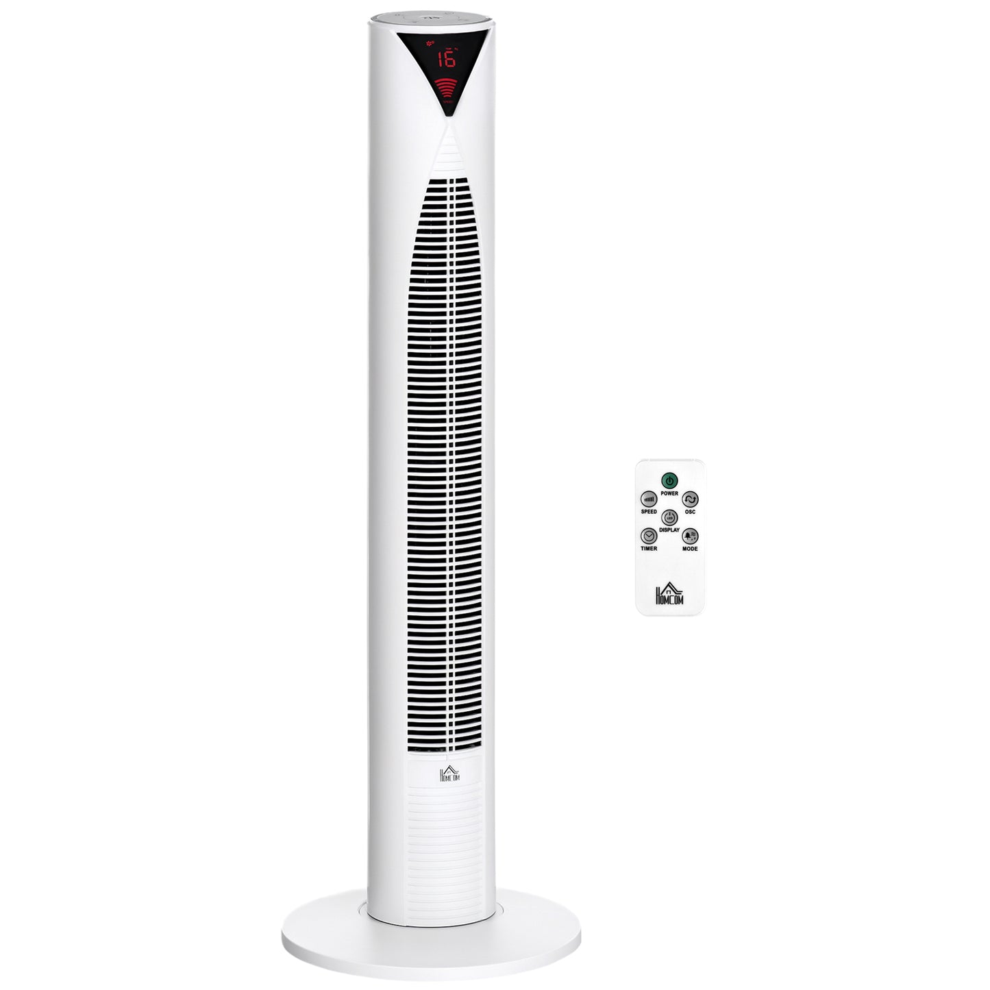 Freestanding Tower Fan Cooling for Home Bedroom with 3 Speed, 12h Timer, Oscillating, LED Sensor Panel, Remote Controlle