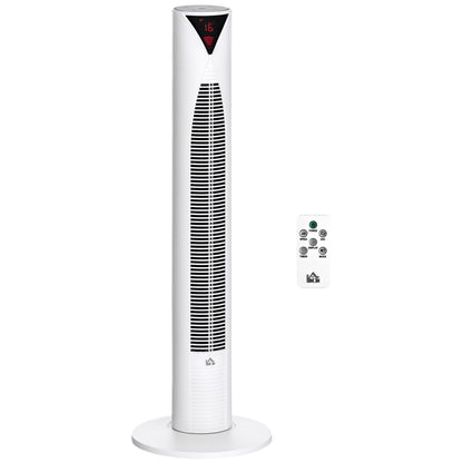 Freestanding Tower Fan Cooling for Home Bedroom with 3 Speed, 12h Timer, Oscillating, LED Sensor Panel, Remote Controlle
