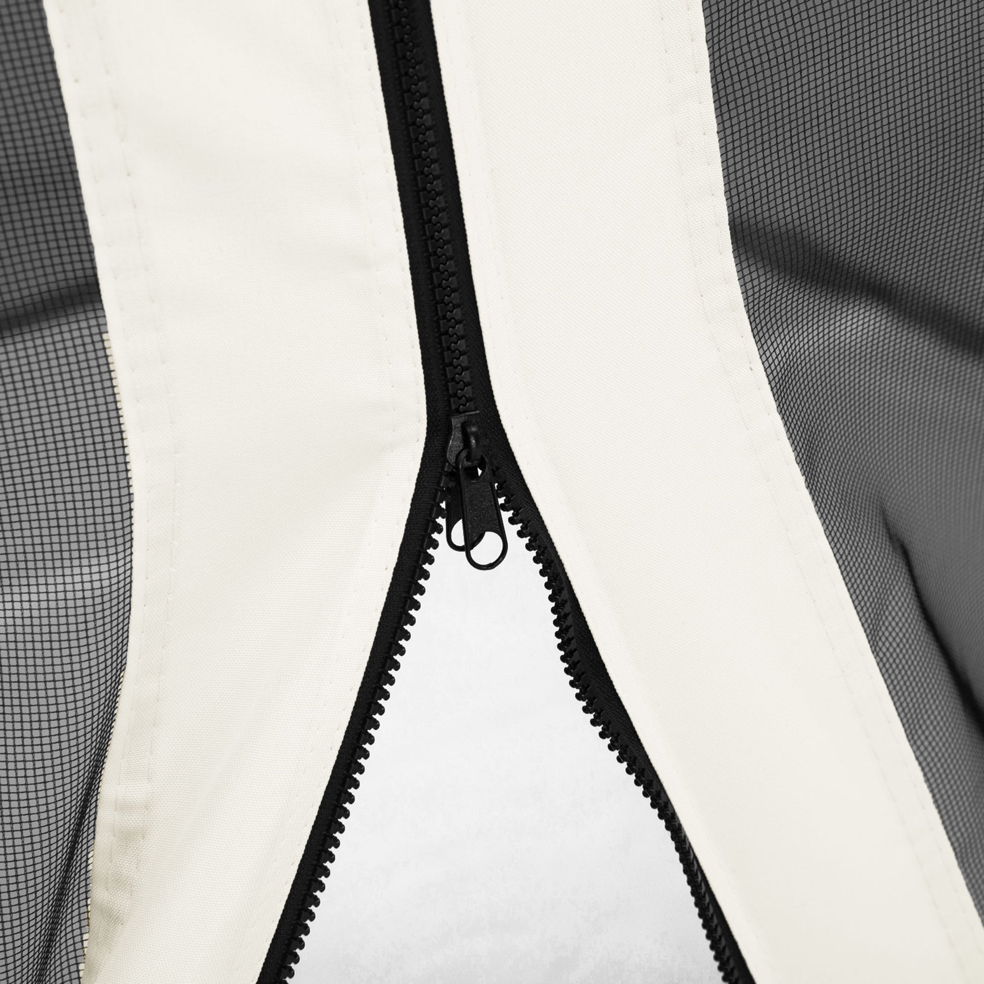 Replacement Mosquito Netting for Gazebo 10' x 10' Black Screen Walls for Canopy with Zippers, White