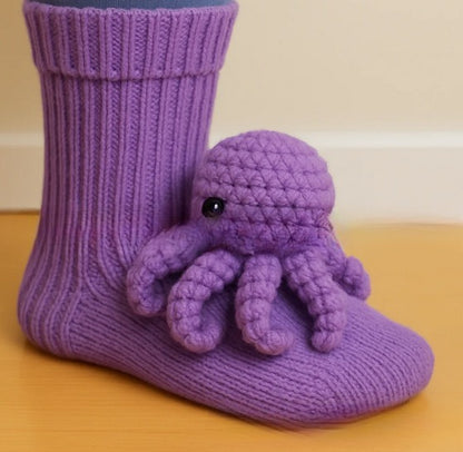 Plush Crochet Animal Cute Animal Socks