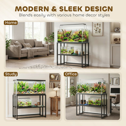 40 Gallon Fish Tank Stand, Heavy Duty Aquarium Stand with Storage Shelf, Adjustable Feet, 36.6" L x 18.5" W x 29.9" H