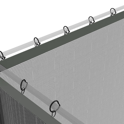 Replacement Mosquito Netting for Gazebo 10' x 13' Black Screen Walls for Canopy with Zippers