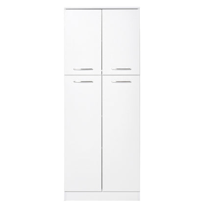 61" Pantry Cabinet, Kitchen Pantry Storage Cabinet with 2 Doors and Adjustable Shelves, Freestanding Storage Cabinet