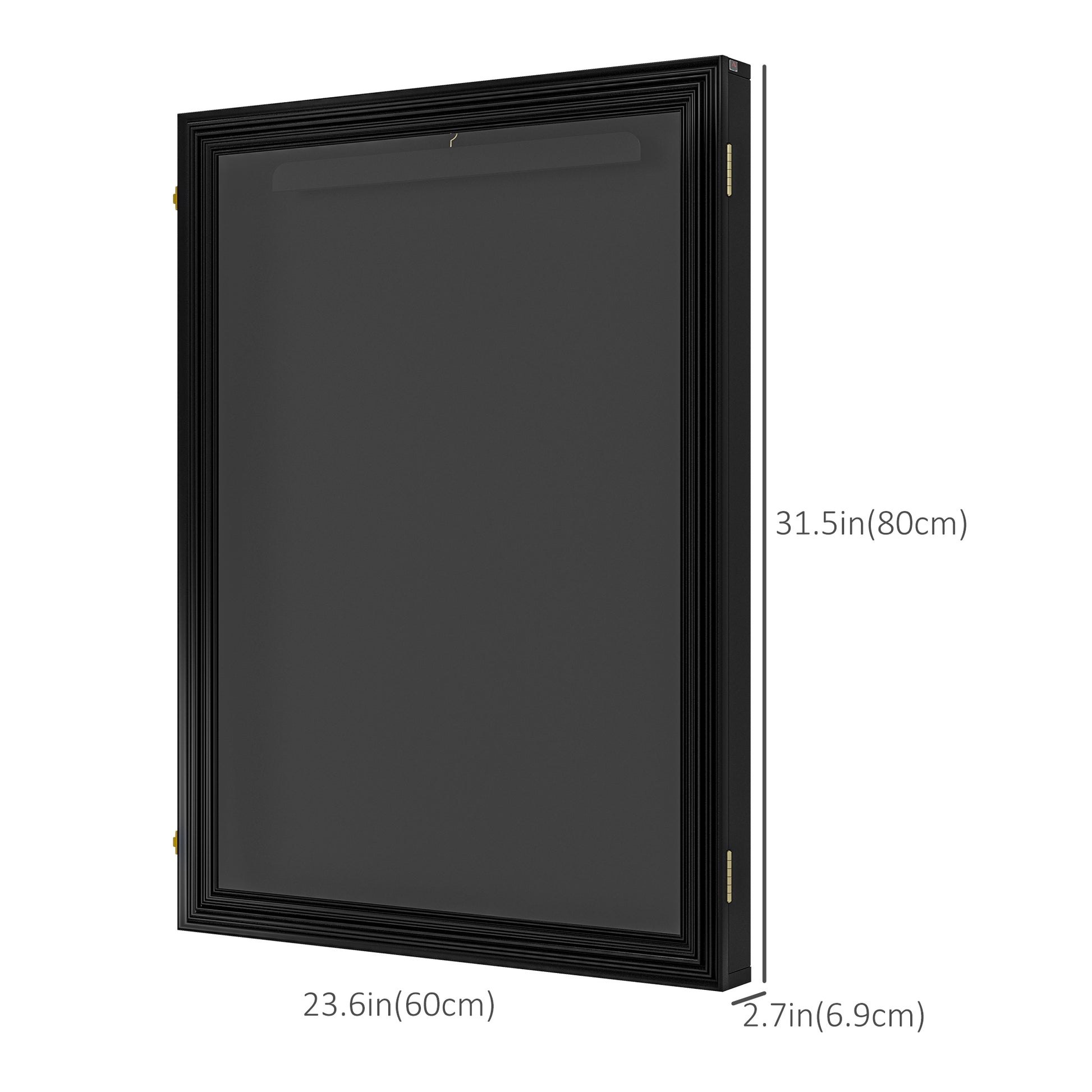 Set of 3 Jersey Display Frame Case, Acrylic Sports Shirt Shadow Box for Basketball Football Baseball, 23.5" x 31.5", Bla