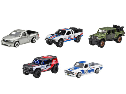"Hyper Haulers" 5 piece Set "Car Culture" Series Diecast Model Cars by Hot Wheels