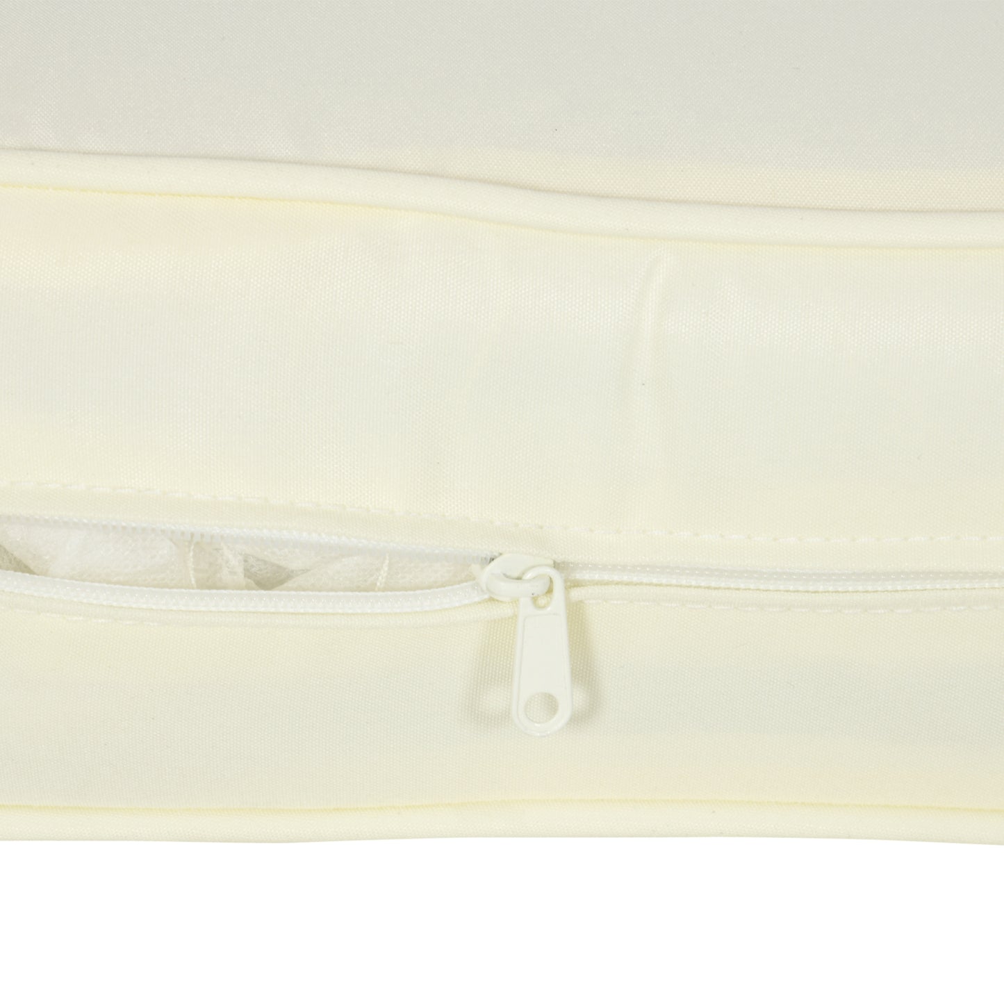 Patio Chair Cushions, Thick Deep Seat Outdoor Seat Cushion with Back Cushion, Cream White