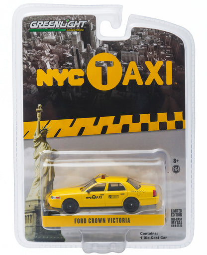 Ford Crown Victoria Yellow "NYC Taxi" (New York City) 1/64 Diecast Model Car by Greenlight