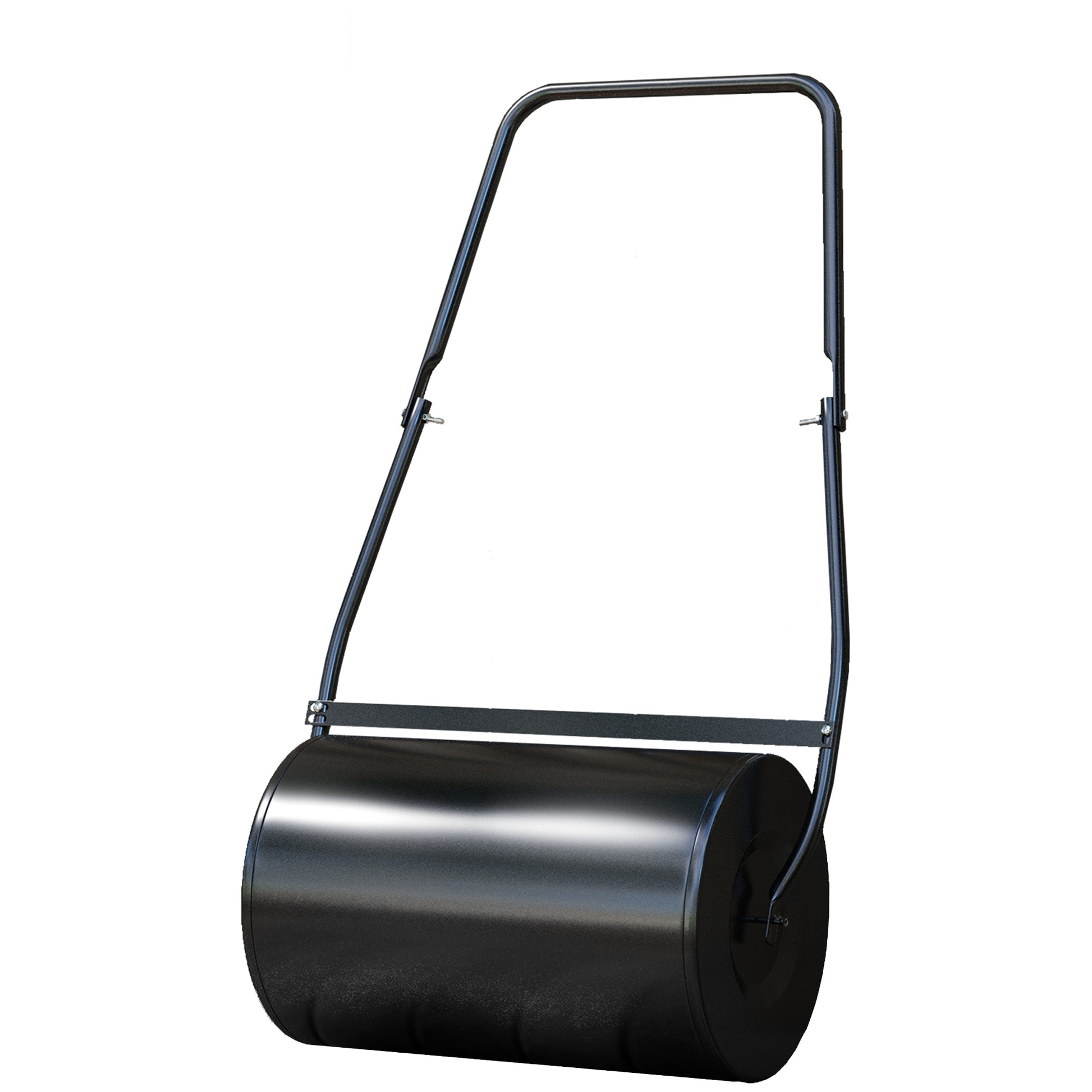 20" Push/Tow Behind Lawn Roller, Heavy Duty Sod Drum Roller Filled with 11 Gal Water/Sand, Grass Flattener for Yard, Pat