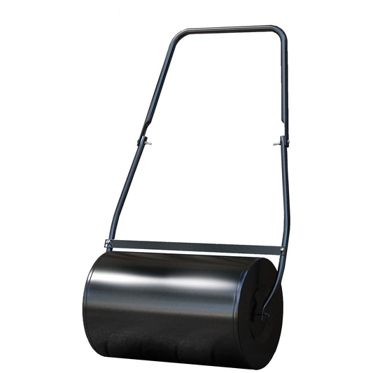 20" Push/Tow Behind Lawn Roller, Heavy Duty Sod Drum Roller Filled with 11 Gal Water/Sand, Grass Flattener for Yard, Pat