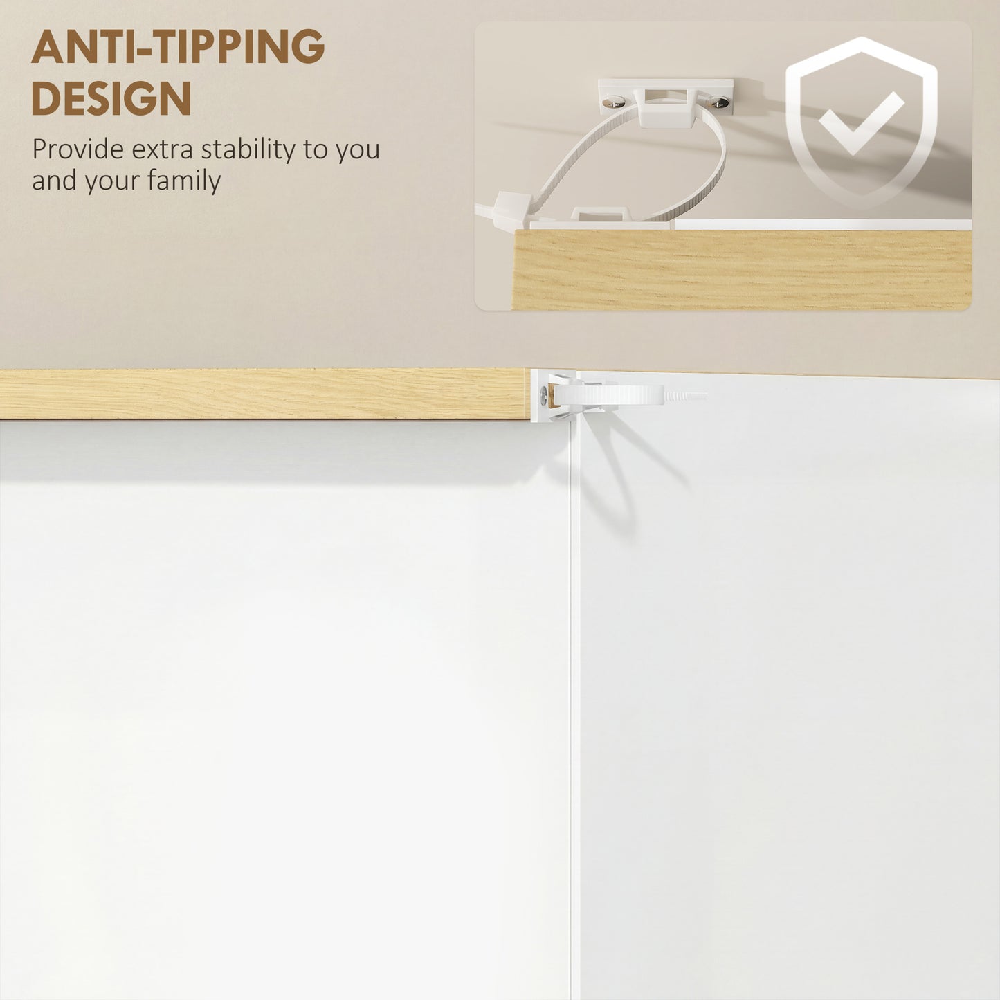 Shoe Storage Cabinet with 3 Flip Drawers and Adjustable Shelves for 12-18 Pairs of Shoes, White
