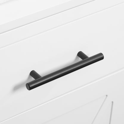 Tall Bathroom Storage Cabinet, Free Standing Bathroom Cabinet Slim Side Organizer w/ 3-Tier Open Shelf, Door, and Drawer