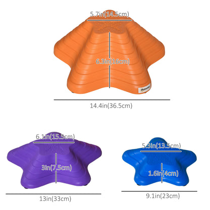 6PCs Larger Size Balance Stepping Stones for Kids with Non-slip Bottom, Stackable Obstacle Course Outdoor Indoor,  Play 