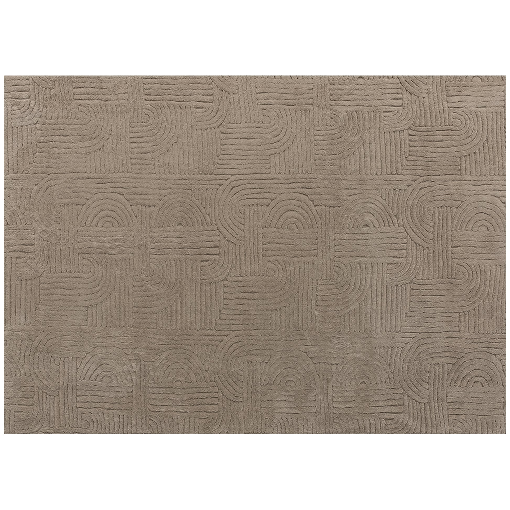7.5x9.5 Area Rug, Luxurious Faux Fur Rug, Non-Slip Floor Carpet for Living Room, Bedroom, Dining Room, Tan