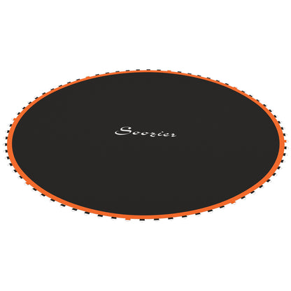 Soozier Trampoline Mat Replacement with Spring Pull Tool and 72 V-Hooks, Fits 12ft Trampoline, Using 5.5" Springs, Orang