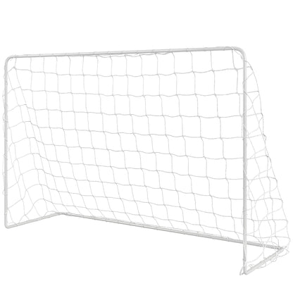 Soozier Soccer Goal, 6 x 4ft Portable Practice Soccer Net with Nylon Mesh, Steel Frame, for Indoor and Outdoor Use
