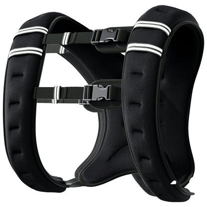 Soozier 11 lbs Weighted Vest, Weight Vest with adjustable Straps, Convenient Pocket and Reflective Strips, Fit for Men W