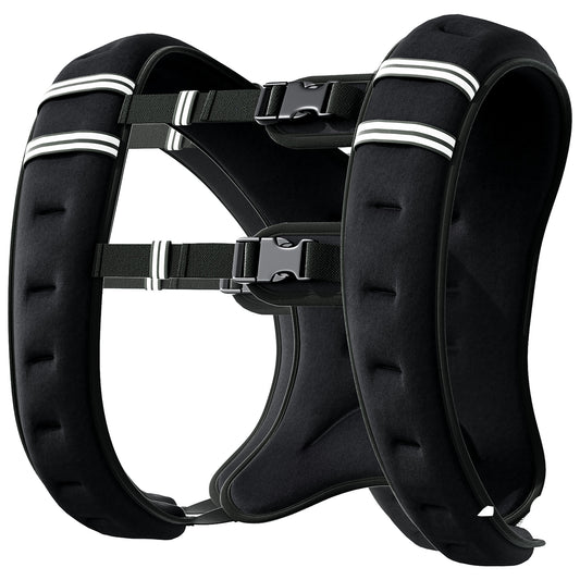 Soozier 11 lbs Weighted Vest, Weight Vest with adjustable Straps, Convenient Pocket and Reflective Strips, Fit for Men W