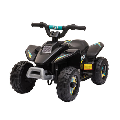 VarietyKart Kids Ride on ATV, 6V Battery Powered Quad Car with Forward, Reverse Switch, for Boys Girls 18-36 Months, Bla
