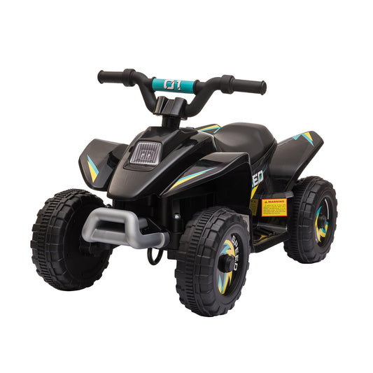 VarietyKart Kids Ride on ATV, 6V Battery Powered Quad Car with Forward, Reverse Switch, for Boys Girls 18-36 Months, Bla
