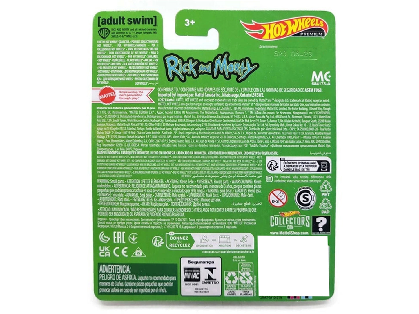 Rick's Ship Silver "Rick and Morty" (2013-Current) TV Series "Pop Culture" Series Diecast Model Car by Hot Wheels