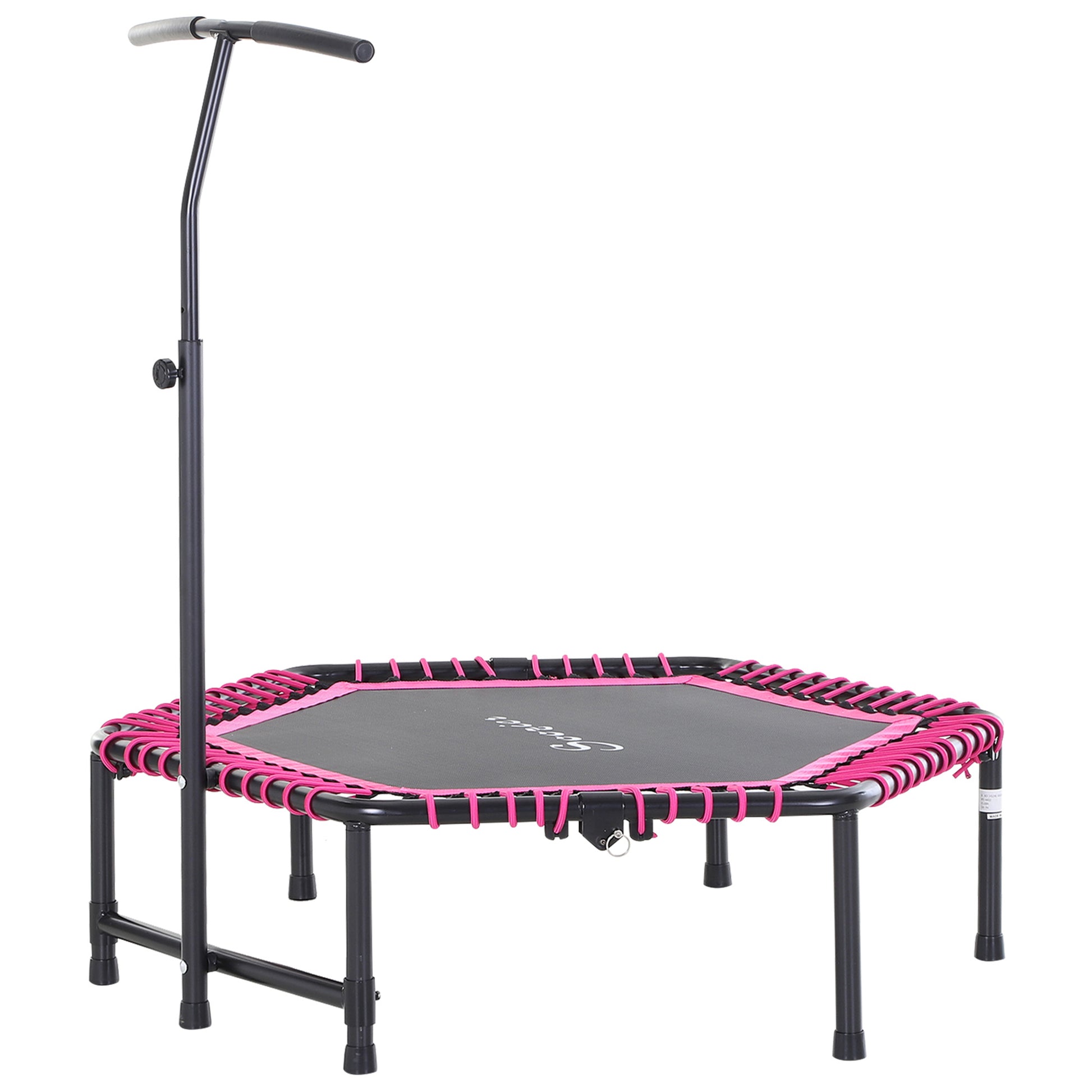 Soozier 48" Adult Hexagon Rebounder Trampoline Fitness Bungee Jumping Cardio Trainer Outdoor Bouncer Jumper Adjustable B