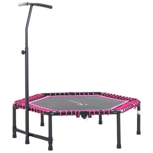 Soozier 48" Adult Hexagon Rebounder Trampoline Fitness Bungee Jumping Cardio Trainer Outdoor Bouncer Jumper Adjustable B
