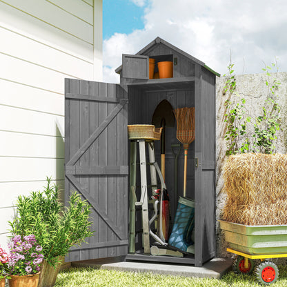 30" x 21" x 71" Garden Storage Shed, Sheds & Outdoor Storage Outdoor Workshop Yard Tool Utility Storage House Water-resi
