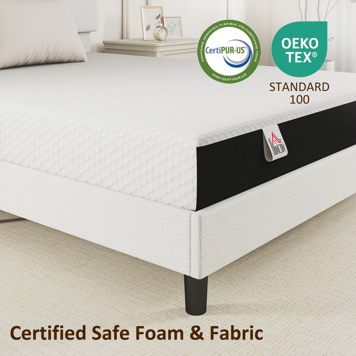 King Mattress 8 Inch Memory Foam Mattress in a Box, Pressure Relief & Lumbar Support, CertiPUR-US Certified, Medium Firm