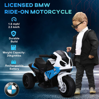 VarietyKart BMW Licensed 6V Kids Motorcycle with Headlight, Music, Gift for Boys & Girls -Blue