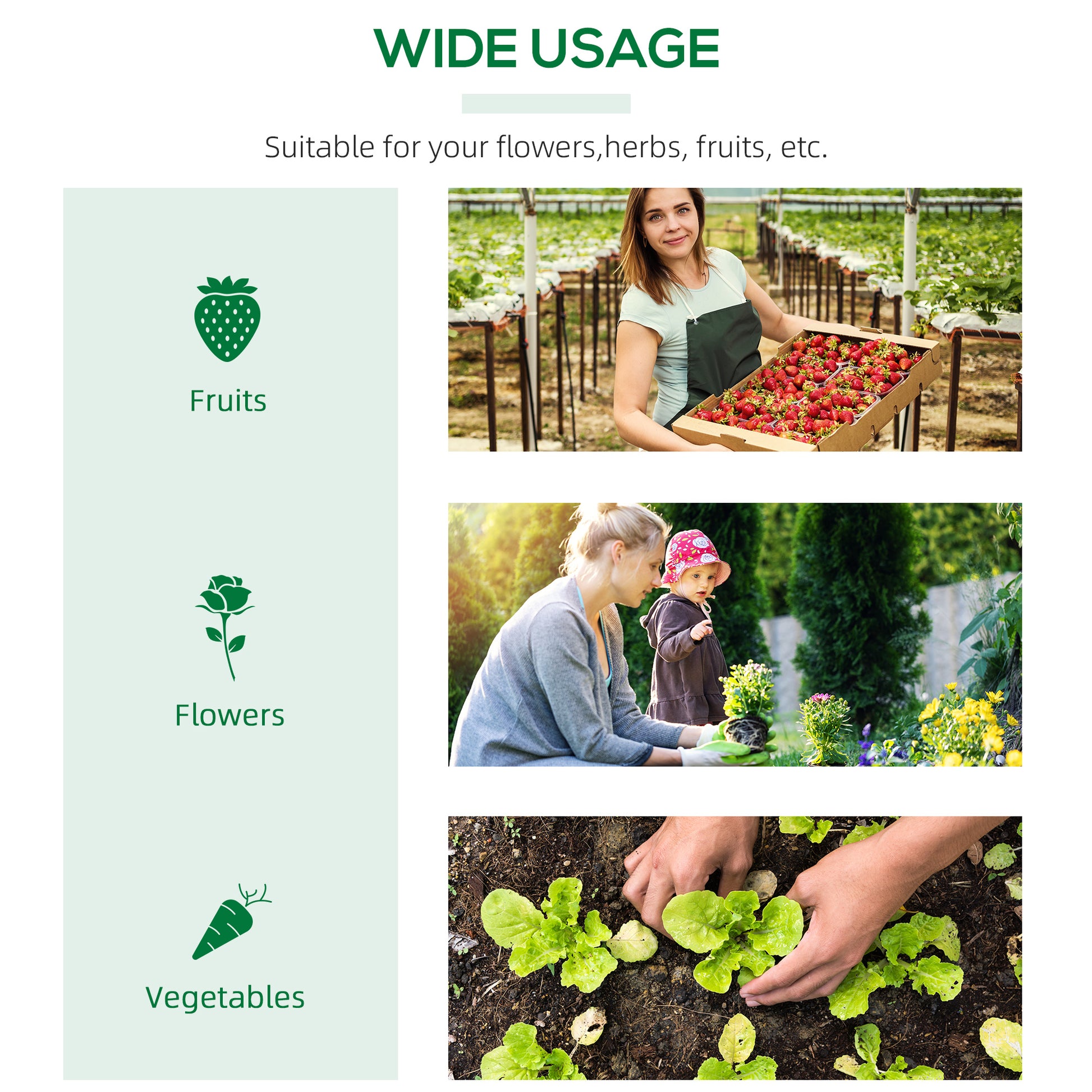 47" x 24" x 24" Portable Mini Tunnel Greenhouse Garden Planting Outdoor Flower Warm House Box with 2 Windows Steel Frame