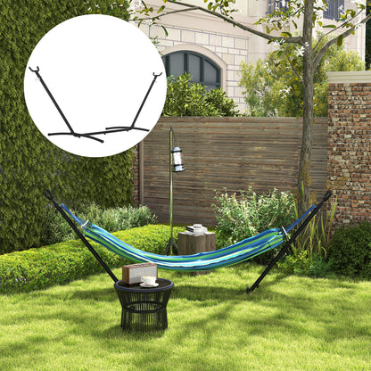 Adjustable Heavy-Duty Hammock Stand, 9.5 ft - Black - Image 7