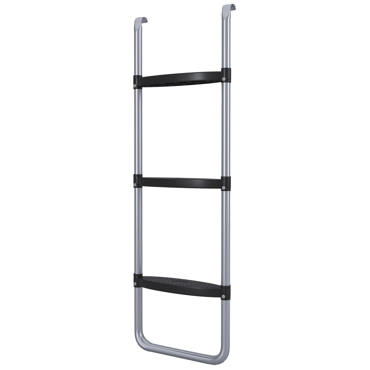 Soozier Trampoline Ladder Steel, 2/3 Steps Outdoor Trampoline Accessories, 38 Inch Length