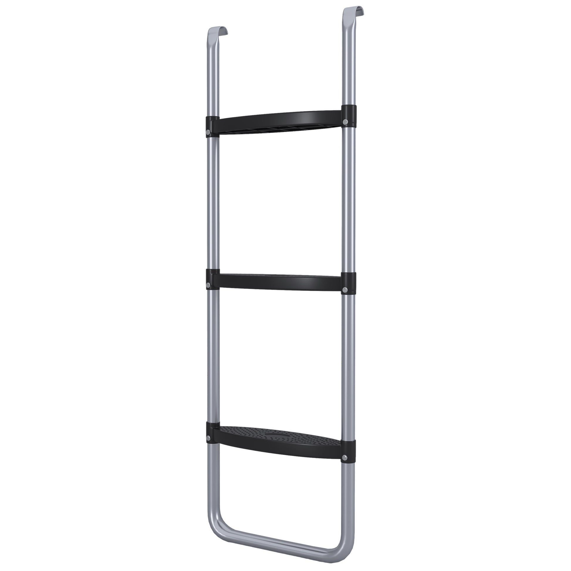 Soozier Trampoline Ladder Steel, 2/3 Steps Outdoor Trampoline Accessories, 38 Inch Length