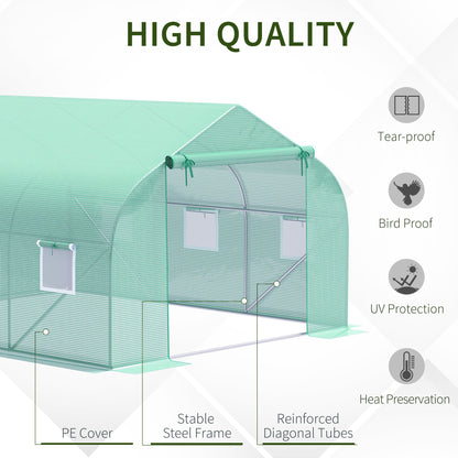 Outdoor Greenhouse Walk-In Greenhouse Portable Greenhouse Canada Garden Plant Flower Seed Greenhouse W/ Premium Steel Fr
