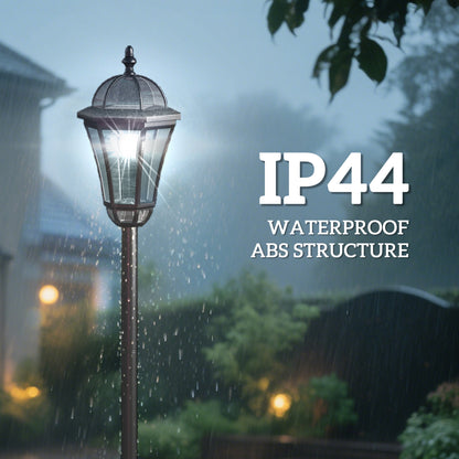 2 Piece LED Garden Lights Lamp Post Solar Powered Auto Switch Outdoor Lantern Patio Pathway Walkway Water-Resist 6 Hours